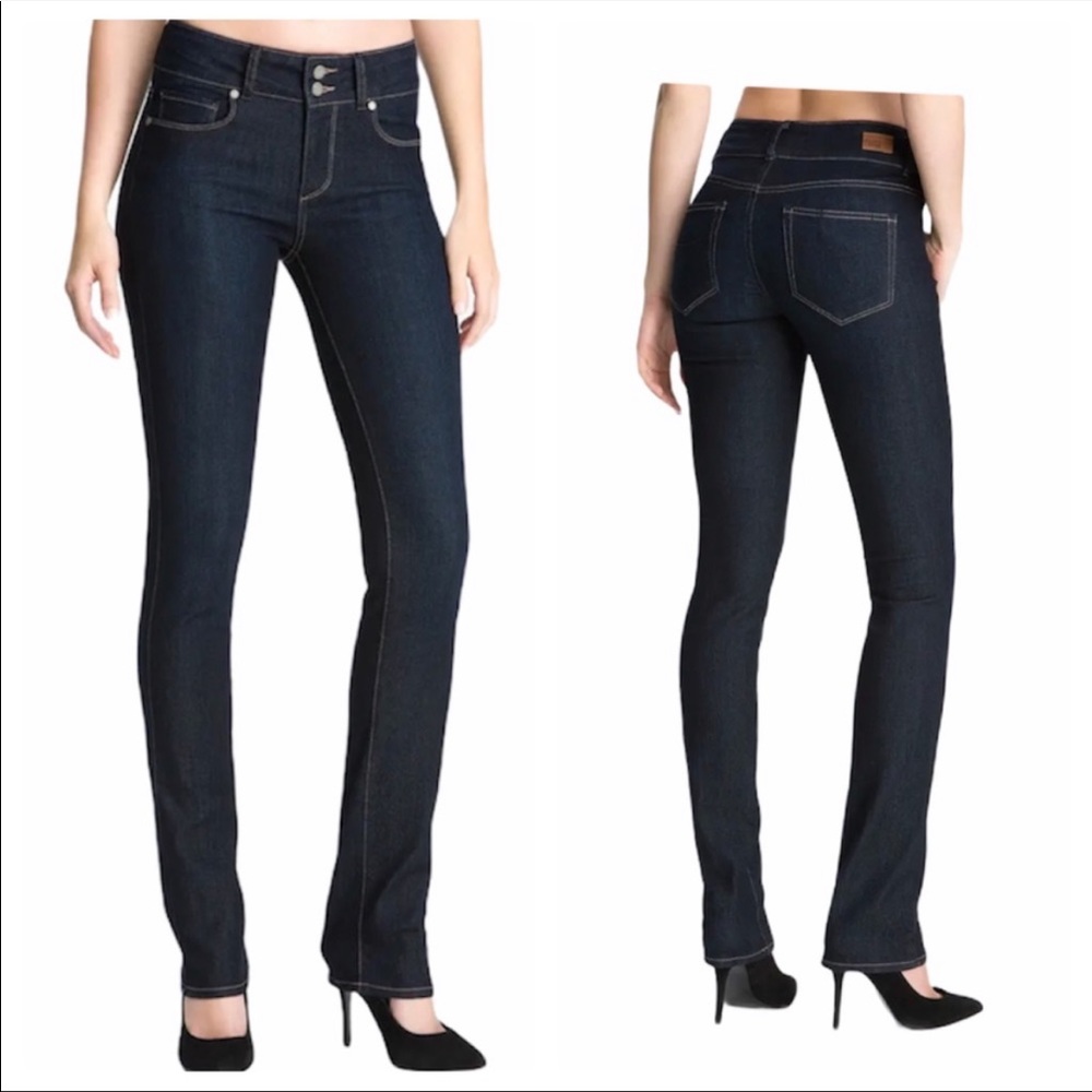 Paige Hidden Hills Straight Jeans Blue Size 32